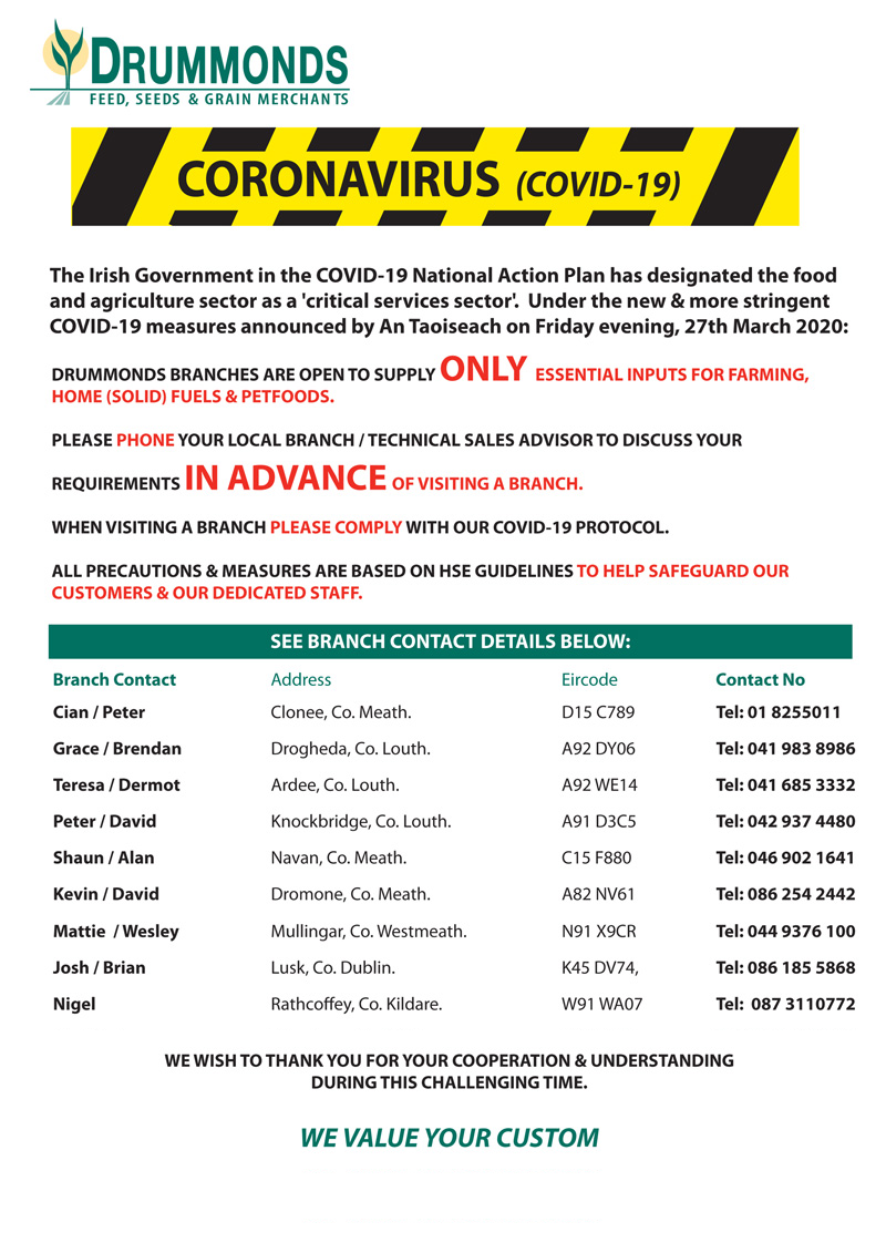 Drummonds Branch contacts